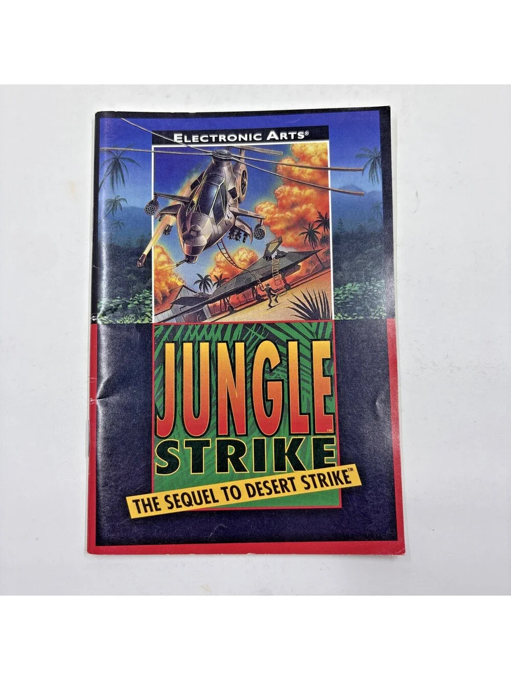 JUNGLE STRIKE Sega Genesis Game Cartridge + Manual TESTED